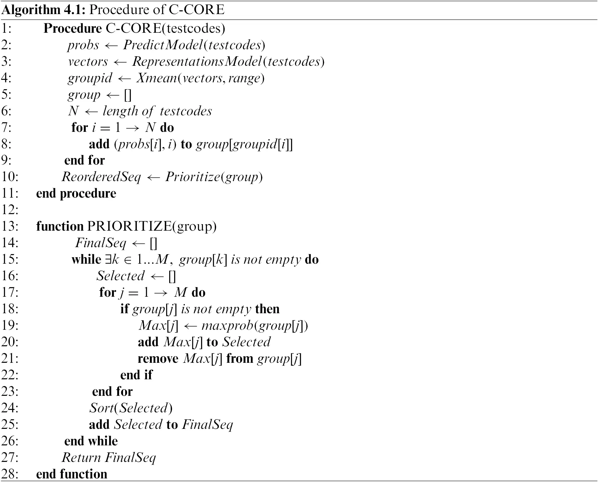 CMES | Free Full-Text | C-CORE: Clustering by Code Representation to ...