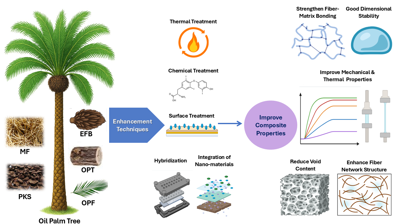 Enhancements in Oil Palm Fiber for Composite Material Development