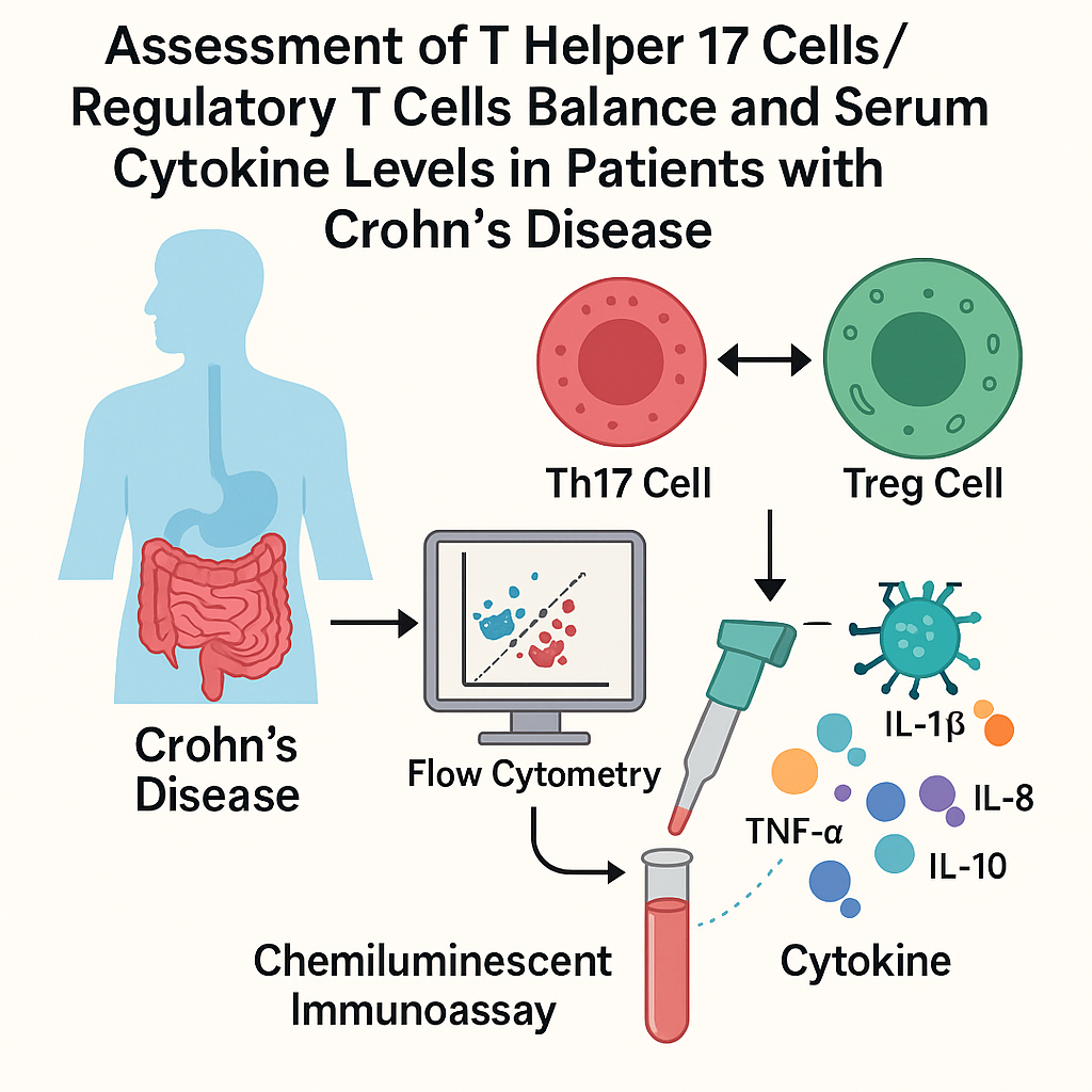 Assessment of T helper 17 cells/regulatory T cells balance and serum cytokine levels in patients with Crohn’s disease