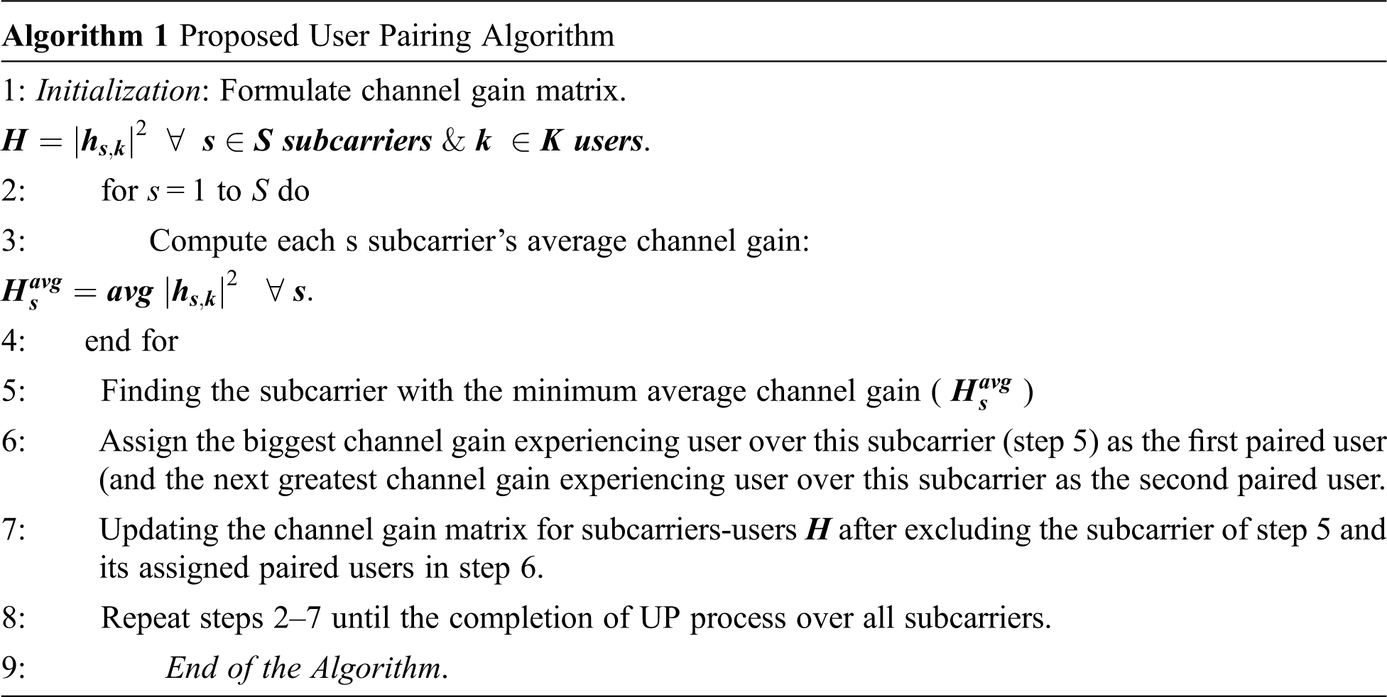 Efficient User Pairing for Performance Enhancement of Downlink NOMA Systems