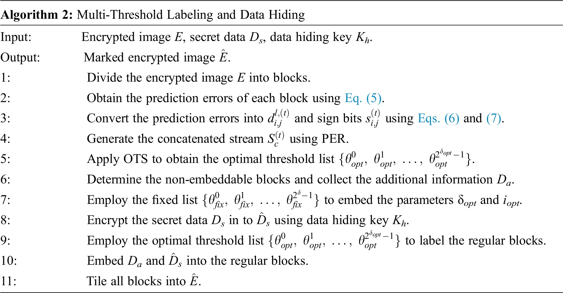 A Steganography Based on Optimal MultiThreshold Block Labeling
