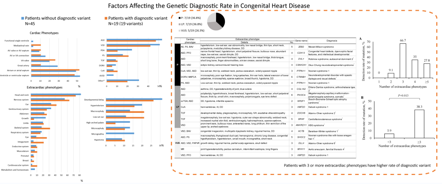 Factors Affecting the Genetic Diagnostic Rate in Congenital Heart Disease