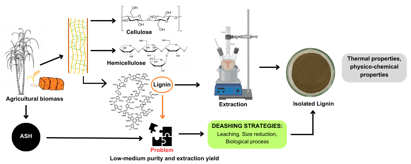 Deashing of Agricultural Residues and Its Impact on Isolated Lignin Properties: A Mini Review