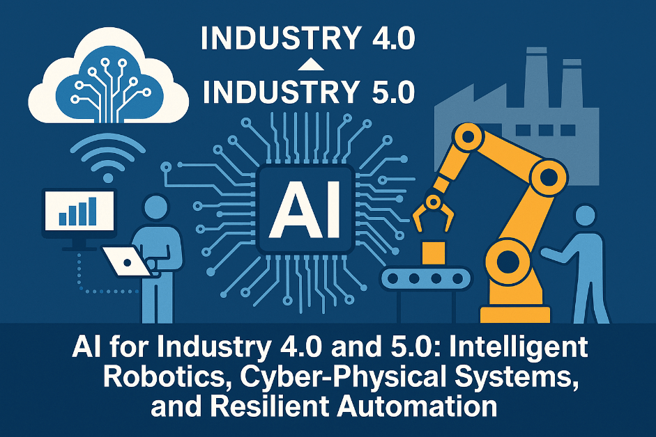 AI for Industry 4.0 and 5.0: Intelligent Robotics, Cyber-Physical Systems, and Resilient Automation