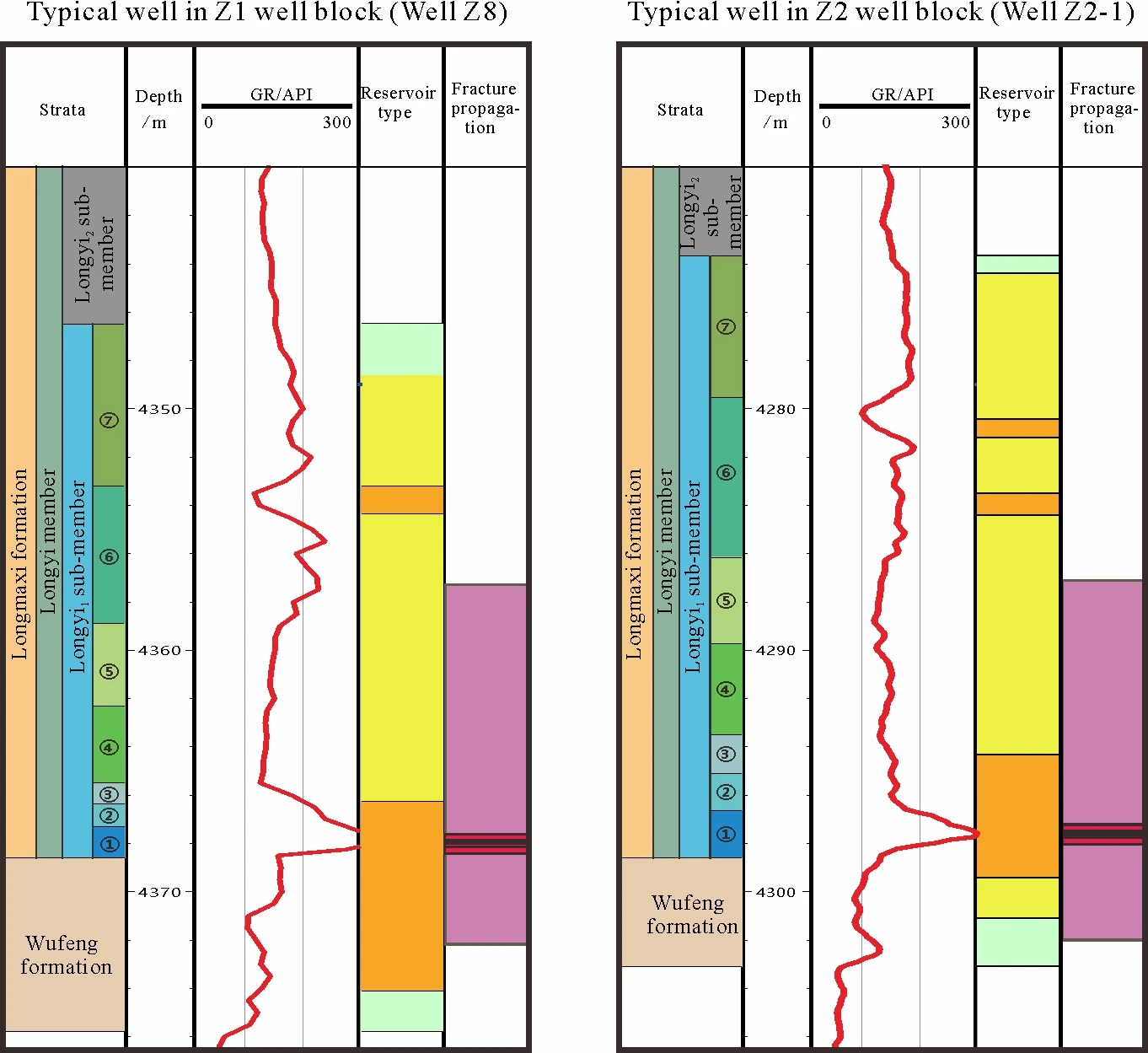 Distribution Patterns of Deep Shale Reservoirs and Longitudinal Utilization Degree of Horizontal Wells