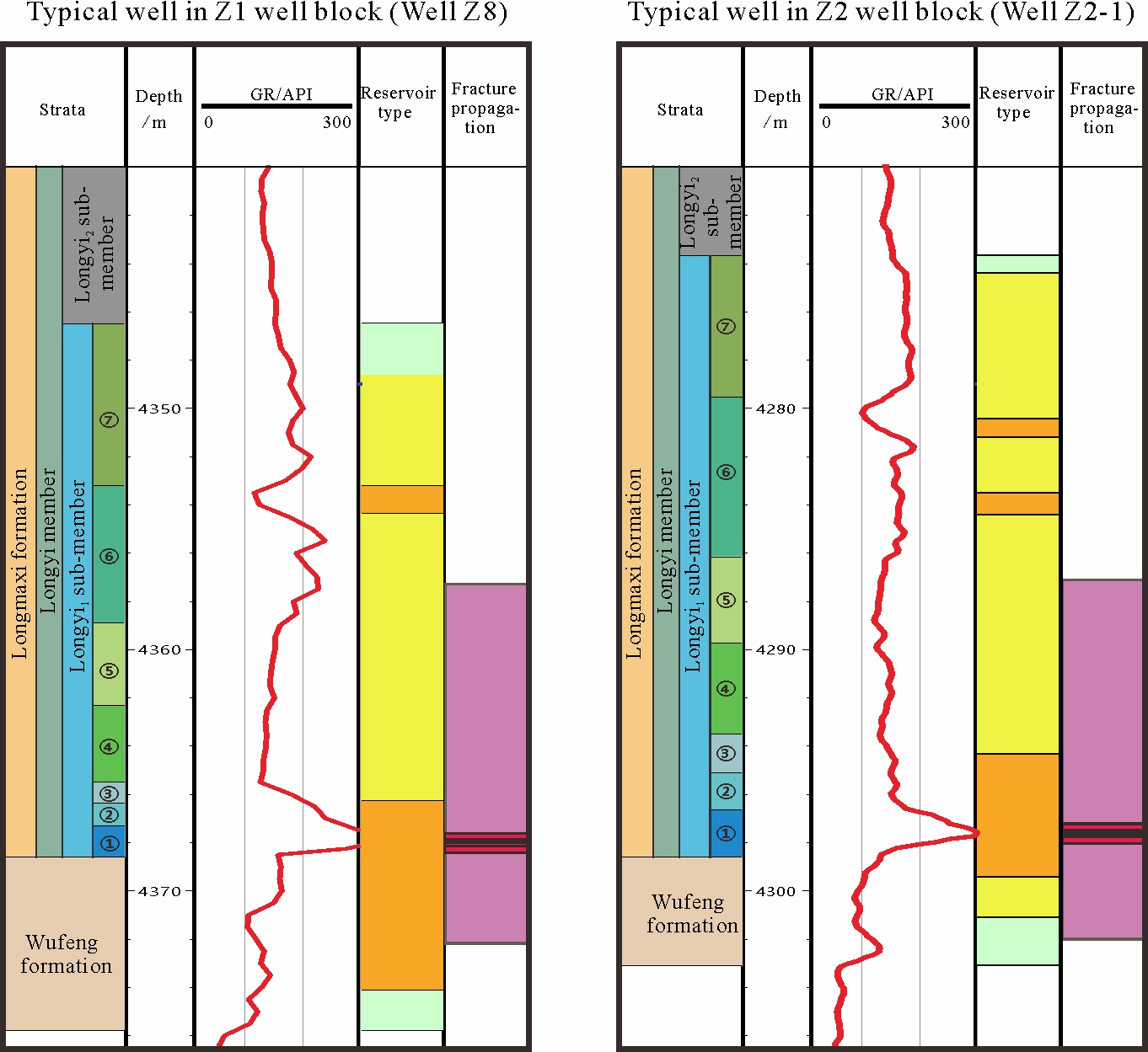 Distribution Patterns of Deep Shale Reservoirs and Longitudinal Utilization Degree of Horizontal Wells