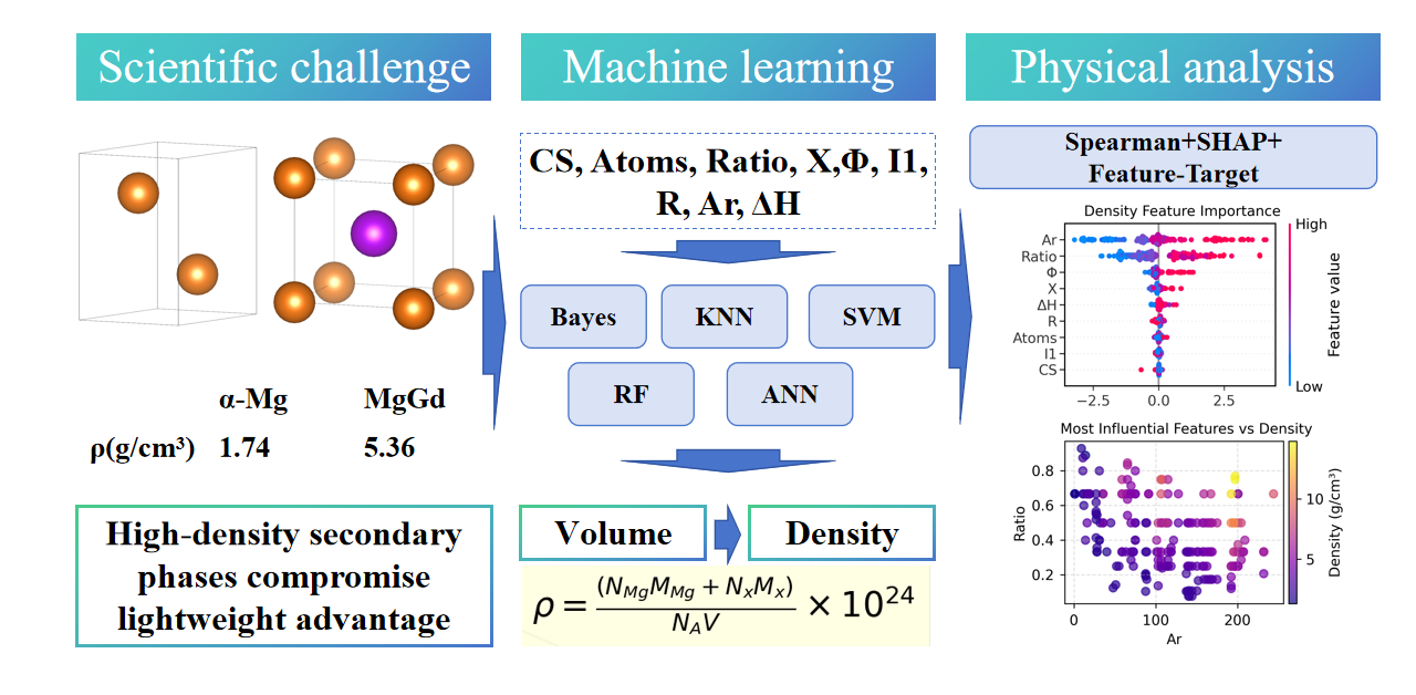 Machine Learning Prediction of Density for Binary Mg-Containing Phases