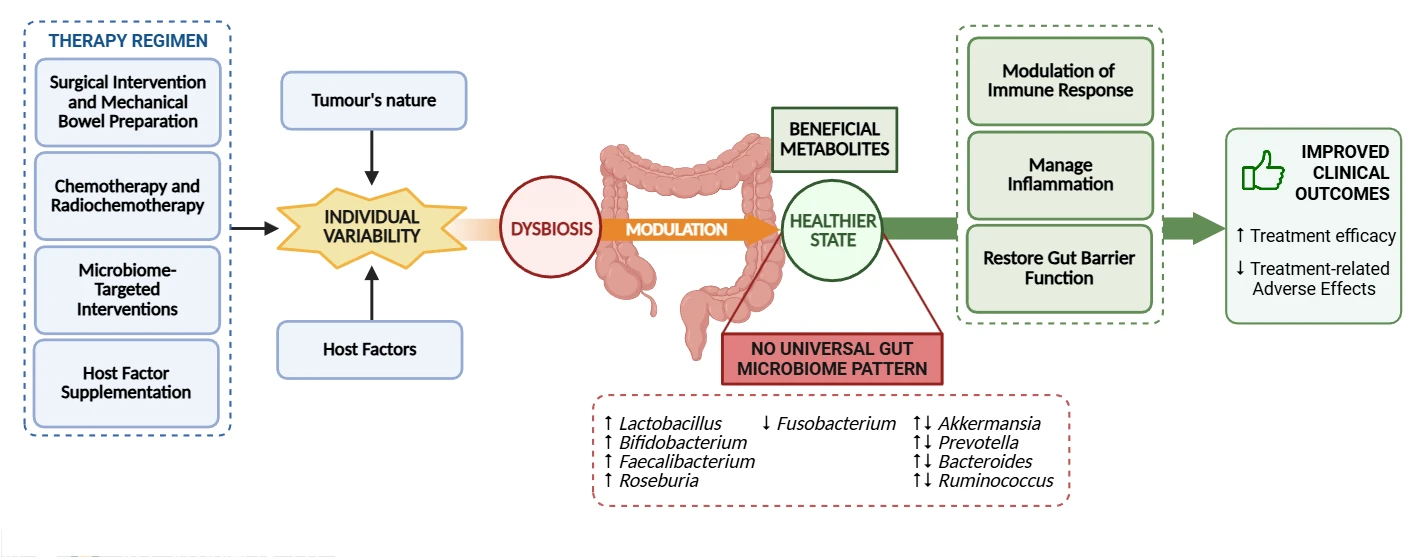 The Role of the Gut Microbiome in Clinical Outcomes of Colorectal Cancer: A Systematic Review (2020–2025)