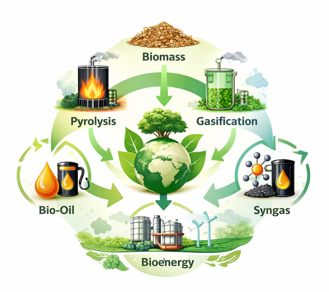 Bioenergy Production from Biomass: Advanced Conversion and Engineering Technologies