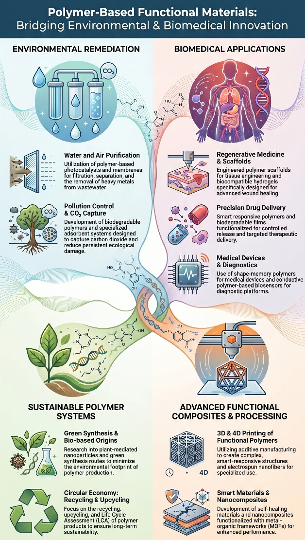 Polymer-Based Functional Materials for Environmental and Biomedical Applications