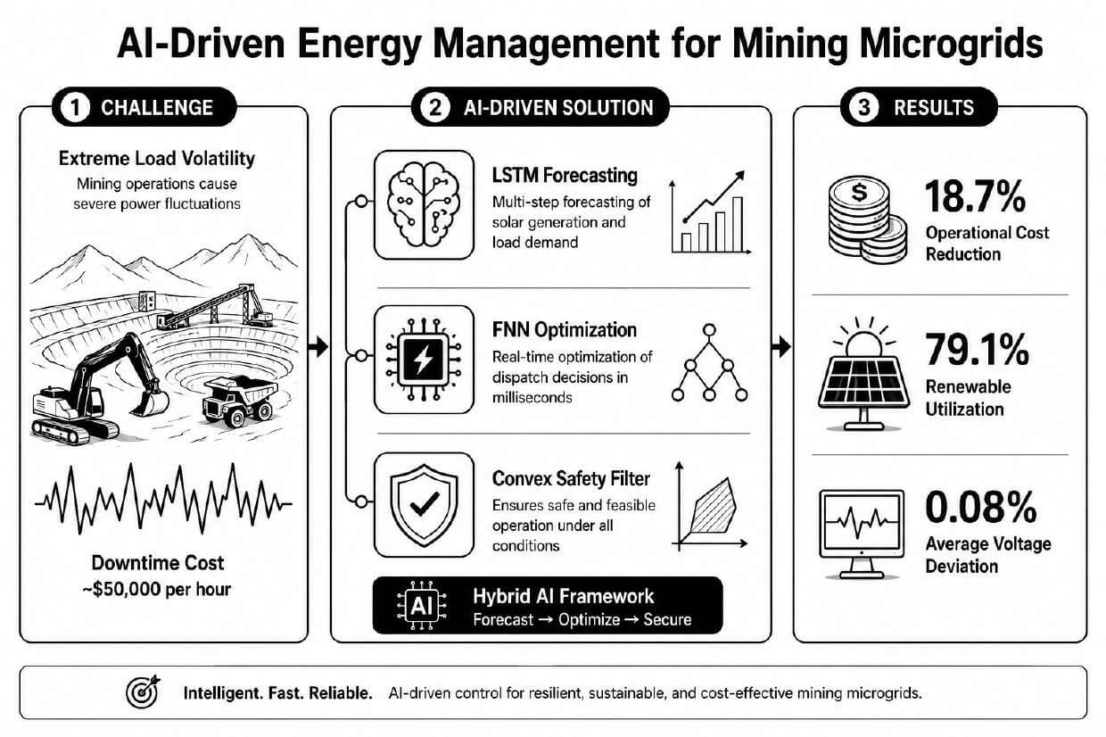 A Hybrid LSTM–FNN Framework for Safety-Constrained Energy Management in Mining Microgrids