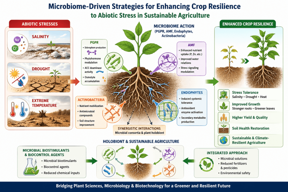 Microbiome-Driven Strategies for Enhancing Crop Resilience to Abiotic Stress in Sustainable Agriculture