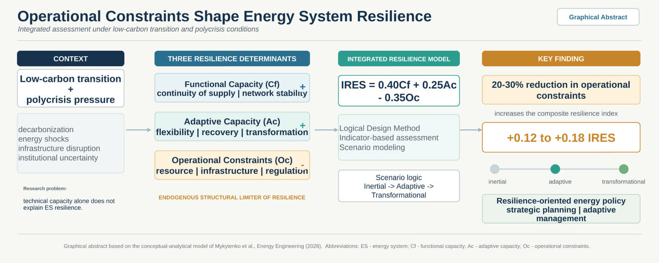 Operational Constraints and Energy System Resilience under Low-Carbon Transition