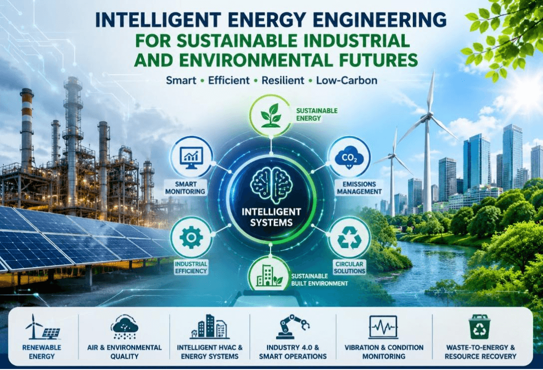 Intelligent Energy Engineering for Sustainable Industrial and Environmental Systems: Digital Twins, IoT, Numerical Simulation, Vibration Analytics, and Life Cycle Assessment