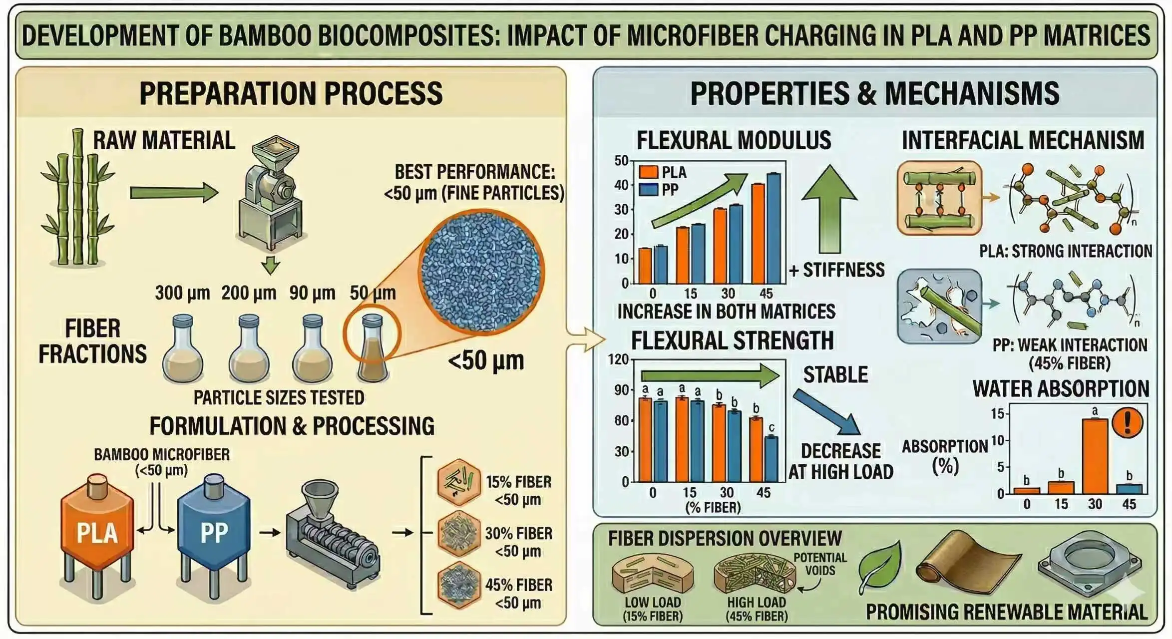 Effect of Fiber Content on the Mechanical Performance of Bamboo Microfiber Reinforced PLA Composites