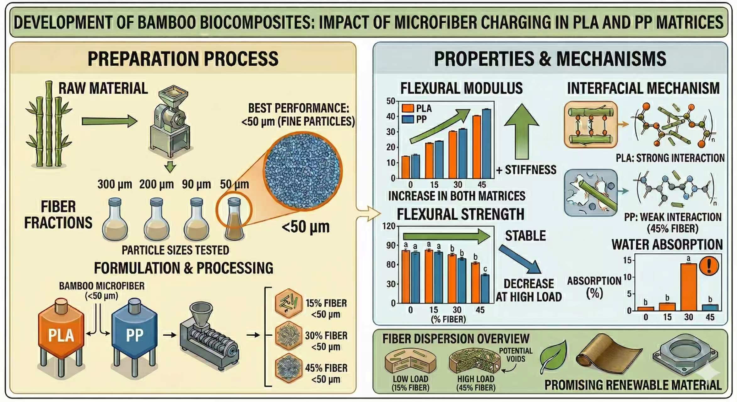 Effect of Fiber Content on the Mechanical Performance of Bamboo Microfiber Reinforced PLA Composites